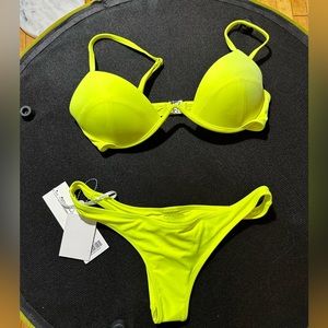 White Fox Boutique Catalina Top Lime Green